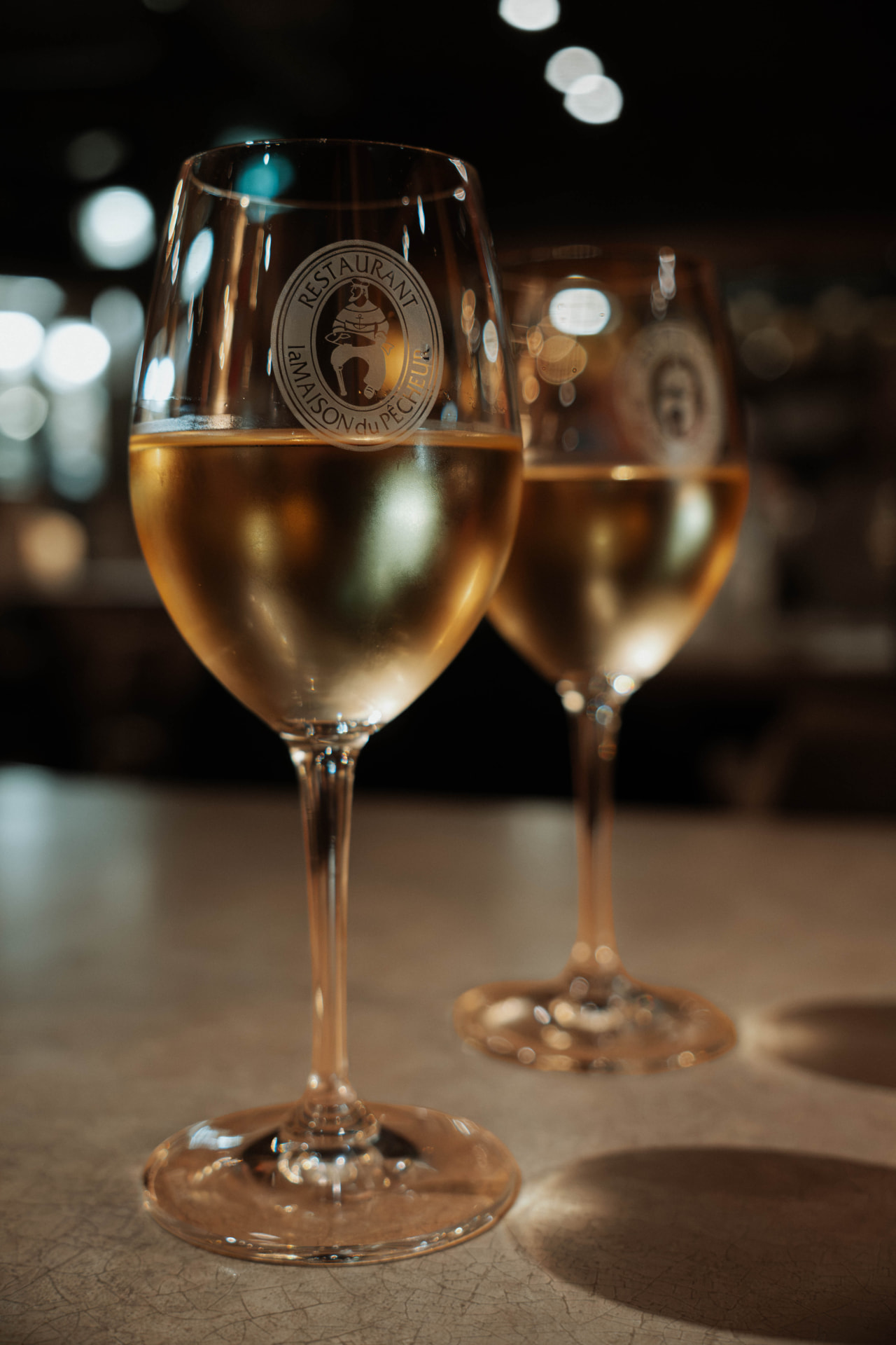Verres de vin — Restaurant La Maison du Pêcheur